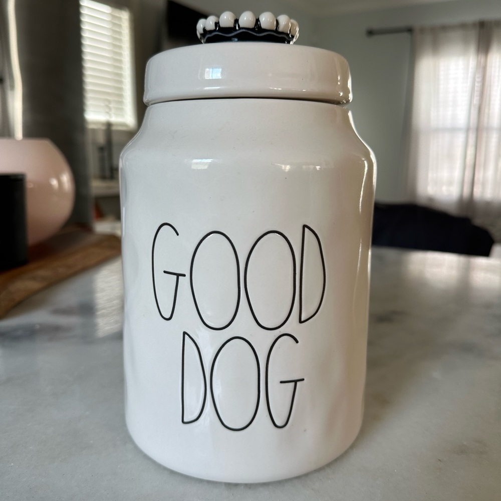 Dog treat canister